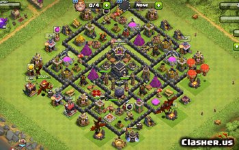 town hall 9, farming/trophy base layout #378