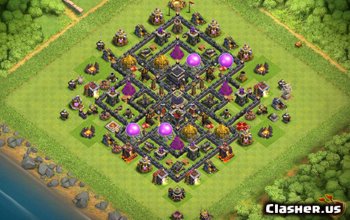 town hall 9, trophy base layout #379