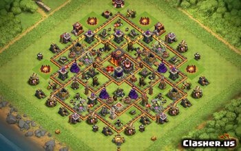 town hall 10, farming/trophy base layout #396