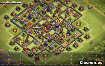 town hall 10, trophy/farming base layout #397