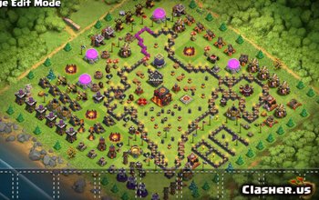 town hall 10, funny/hybrid base layout #406