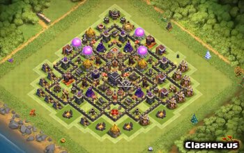 town hall 10, trophy base layout #408