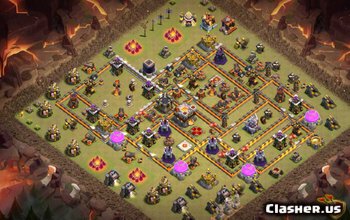 town hall 11, war/trophy base layout #426