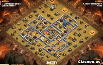 town hall 12, war base layout #451