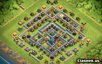 town hall 12, war/trophy base layout #452