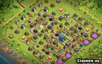 town hall 12, trophy base layout #460