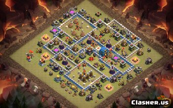 town hall 12, war/trophy base layout #468