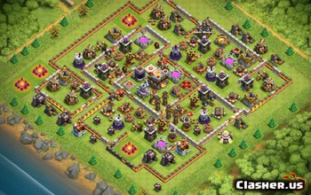 town hall 11, farming/trophy base layout #472