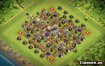 town hall 11, farming/trophy base layout #488