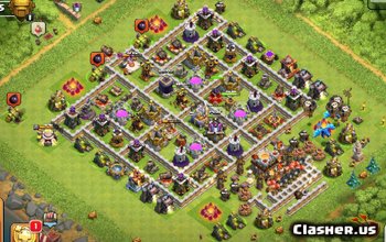 town hall 11, farming/hybrid base layout #501