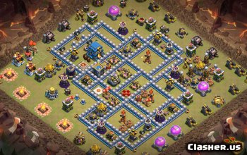 town hall 12, war/trophy base layout #506