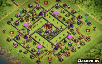 town hall 10, farming/trophy base layout #516