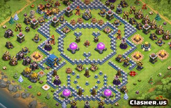 town hall 12, funny/hybrid/farming base layout #526