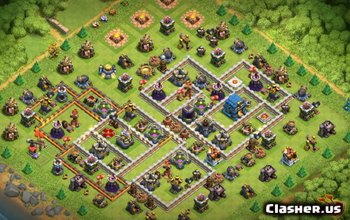 town hall 12, farming/trophy base layout #529