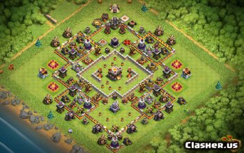 town hall 11, farming/trophy base layout #739