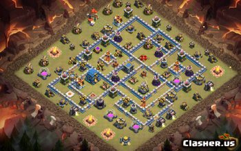 town hall 12, war/trophy base layout #782