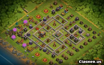 town hall 11, trophy base layout #788