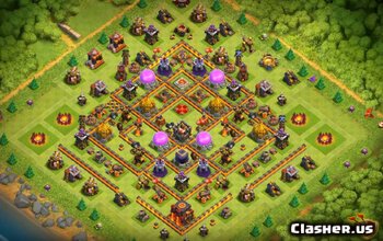 town hall 10, farming/trophy base layout #792