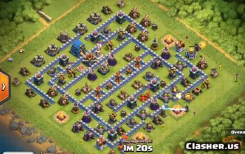 town hall 12, war/trophy base layout #795