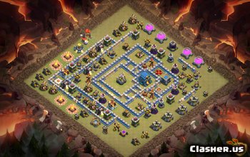 town hall 12, war/trophy base layout #867