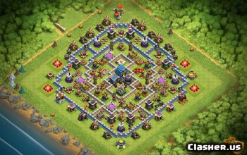 town hall 12, farming/trophy/hybrid/war base layout #1030