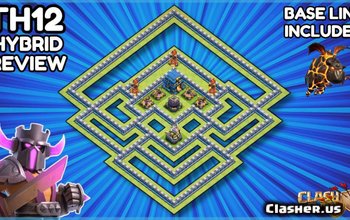 town hall 12, war/trophy base layout #1034