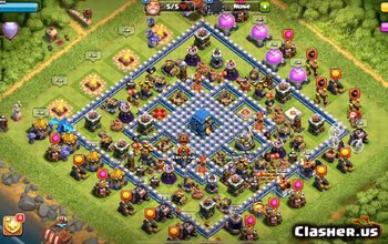 town hall 12, war/trophy base layout #1099