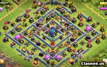 town hall 12, farming/hybrid/trophy base layout #1124