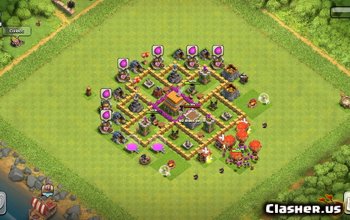 town hall 6, farming/trophy base layout #1142