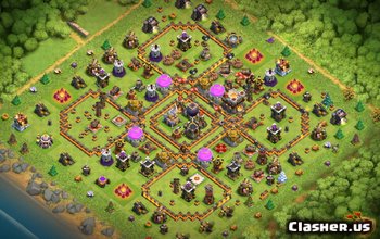 town hall 11, farming/trophy base layout #1144