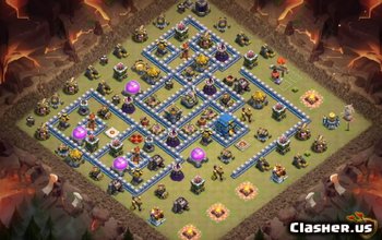 town hall 12, war/trophy base layout #1153