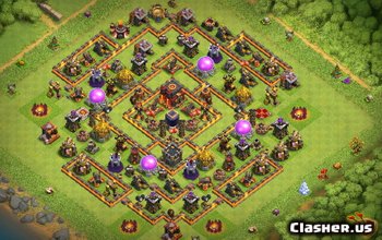 town hall 10, farming/trophy base layout #1170