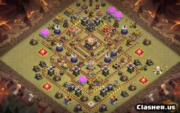 town hall 11, war/trophy base layout #1176