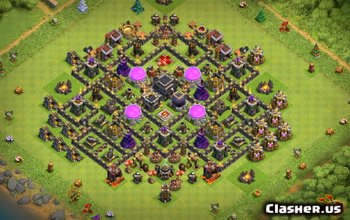 town hall 9, farming/trophy base layout #1184