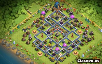 town hall 12, trophy base layout #1205