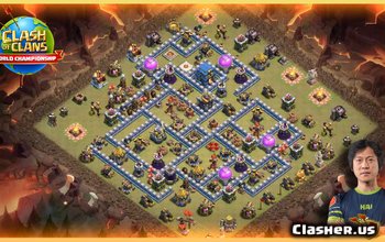 town hall 12, war/trophy base layout #1212