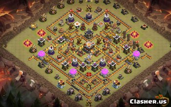 town hall 11, war/trophy base layout #1223