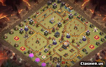 town hall 11, war/trophy base layout #1227