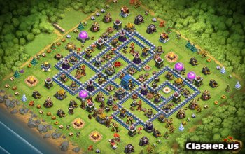 town hall 12, war/trophy base layout #1232