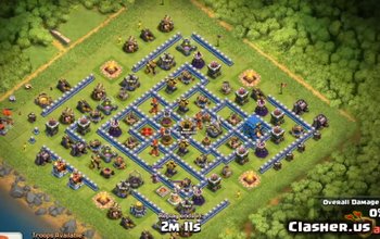 town hall 12, trophy/war base layout #1252