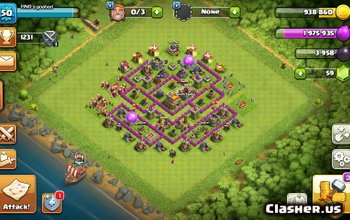 town hall 7, trophy/farming base layout #1273