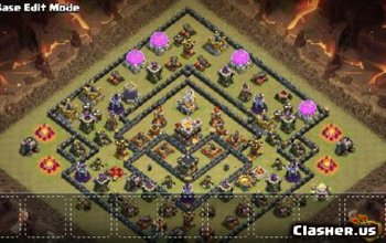 town hall 11, war/trophy base layout #1298