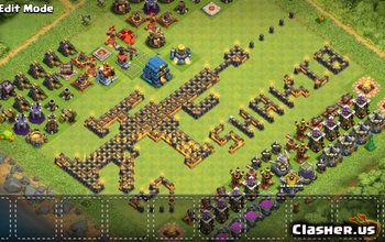 town hall 12, funny/hybrid base layout #1307