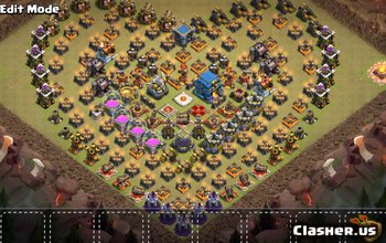 town hall 12, funny/war/hybrid base layout #1308