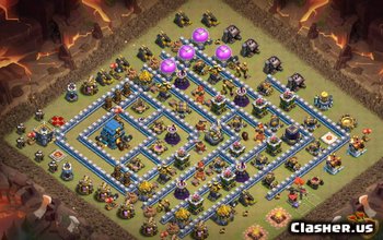 town hall 12, war/trophy base layout #1330