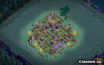 builder hall 7, builder/trophy base layout #1346