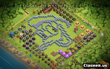 town hall 12, funny/hybrid base layout #1359