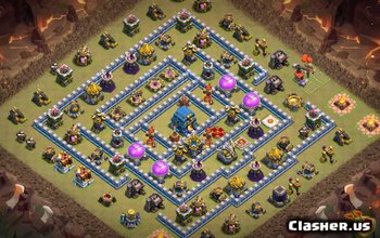 town hall 12, war/trophy base layout #1532