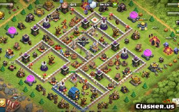 town hall 12, war/trophy base layout #1980