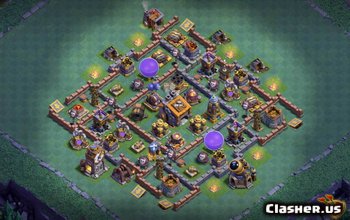 builder hall 9, builder/trophy/farming base layout #1997